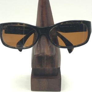 RALPH LAUREN GREEN TORTOISE OVAL SUNGLASSES